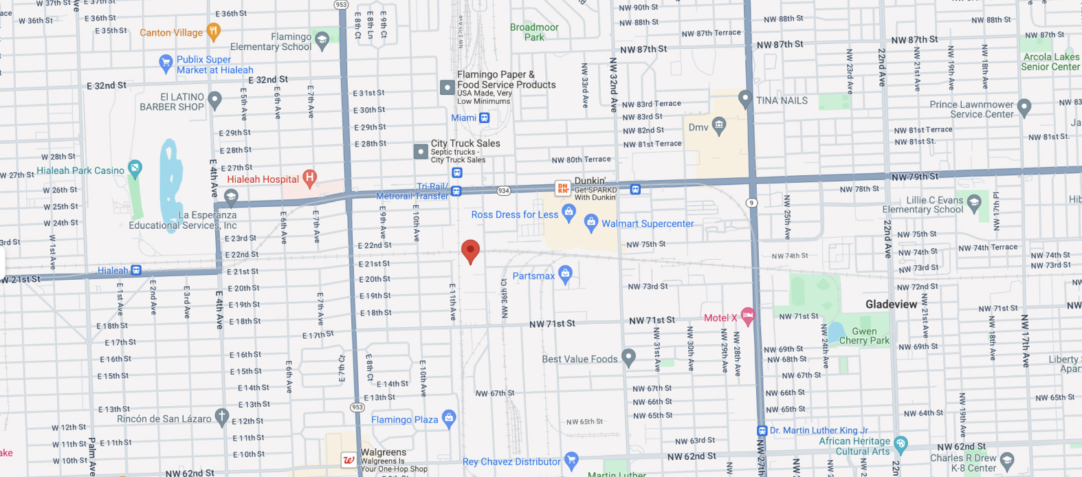 Map of RAM Steel Framing, Miami